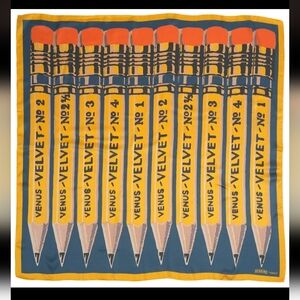 TEACHERS GIFT! Pencil Design Silky Scarf